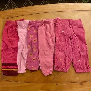 Lot of 5 Pink Kids Pants